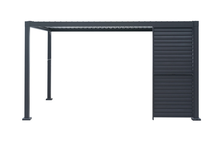 Sidepanel med justerbare lameller til pergola 4 meter - Outfit